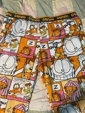 Garfield Orange Comic-Print Lounge Pants